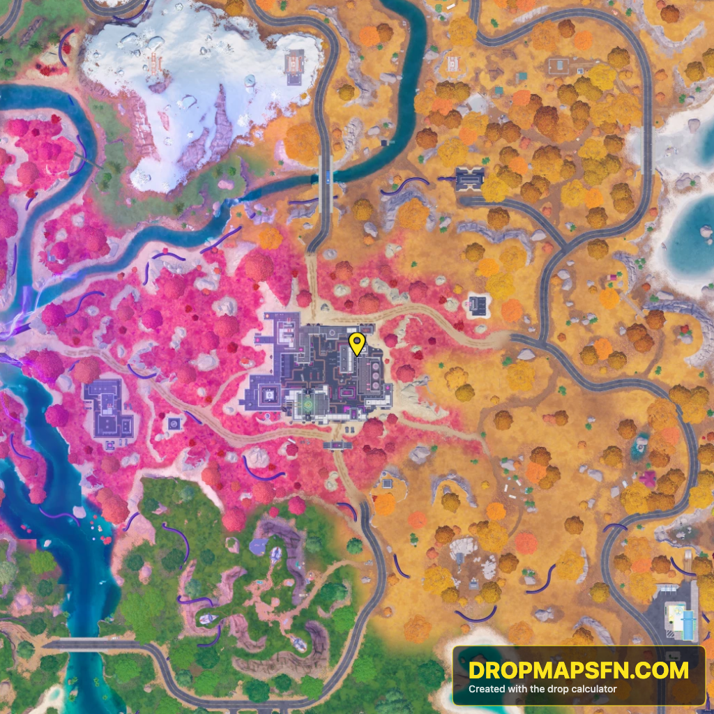 Frosted Flats 1 Fortnite Chapter 7 Season 4 landing spot map