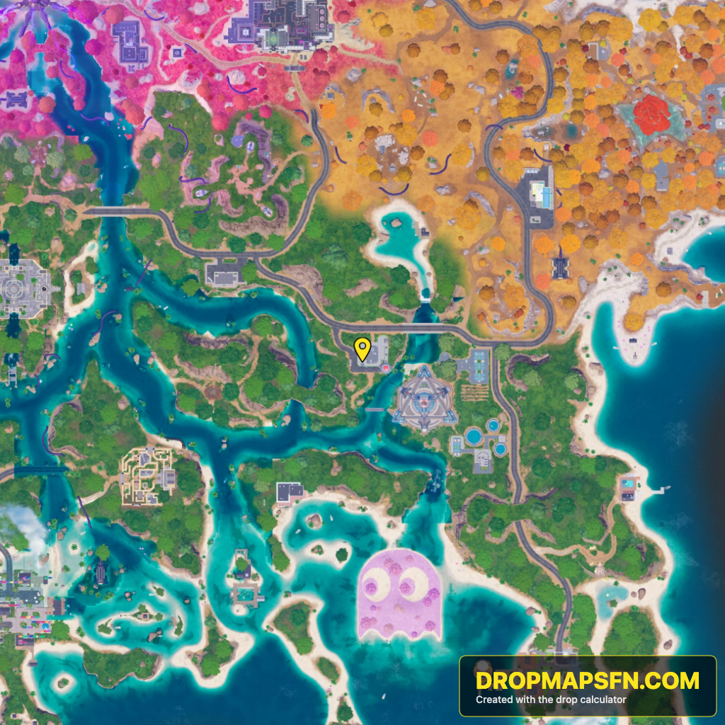Collider Corridor Alpha 1 Fortnite Chapter 7 Season 4 landing spot map