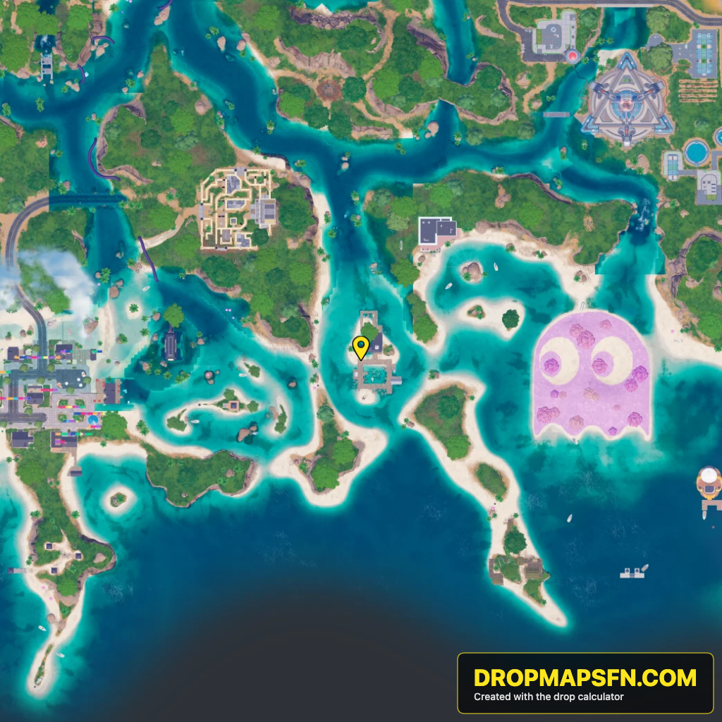 Wettest-Bones Research Facility 2 Fortnite Chapter 7 Season 4 landing spot map