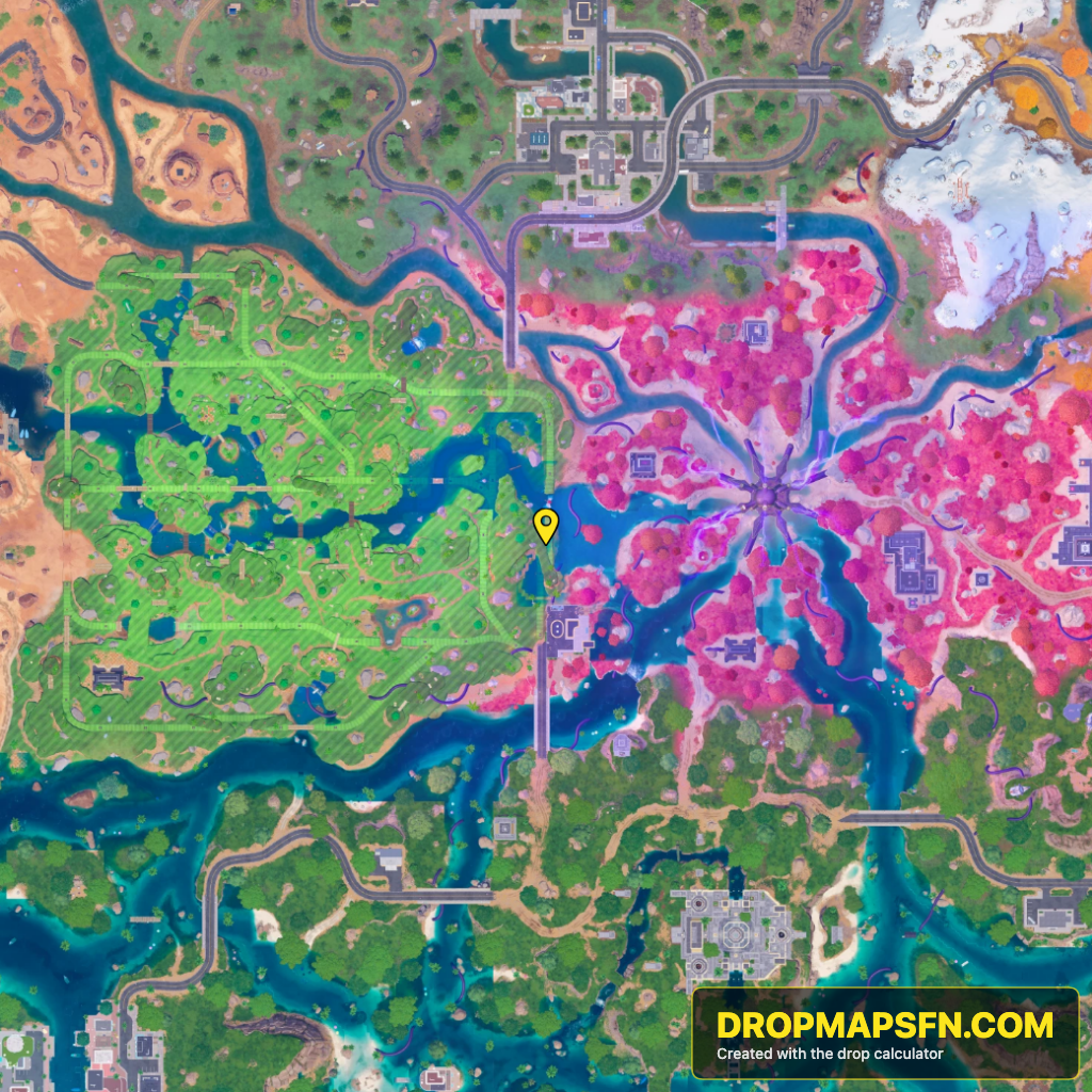 The Zero Point 2 Fortnite Chapter 7 Season 4 landing spot map