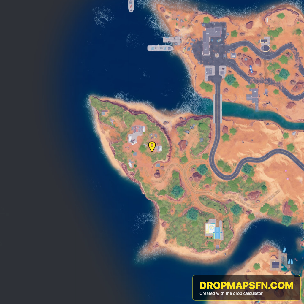 Artsy RVs 1 Fortnite Chapter 7 Season 4 landing spot map