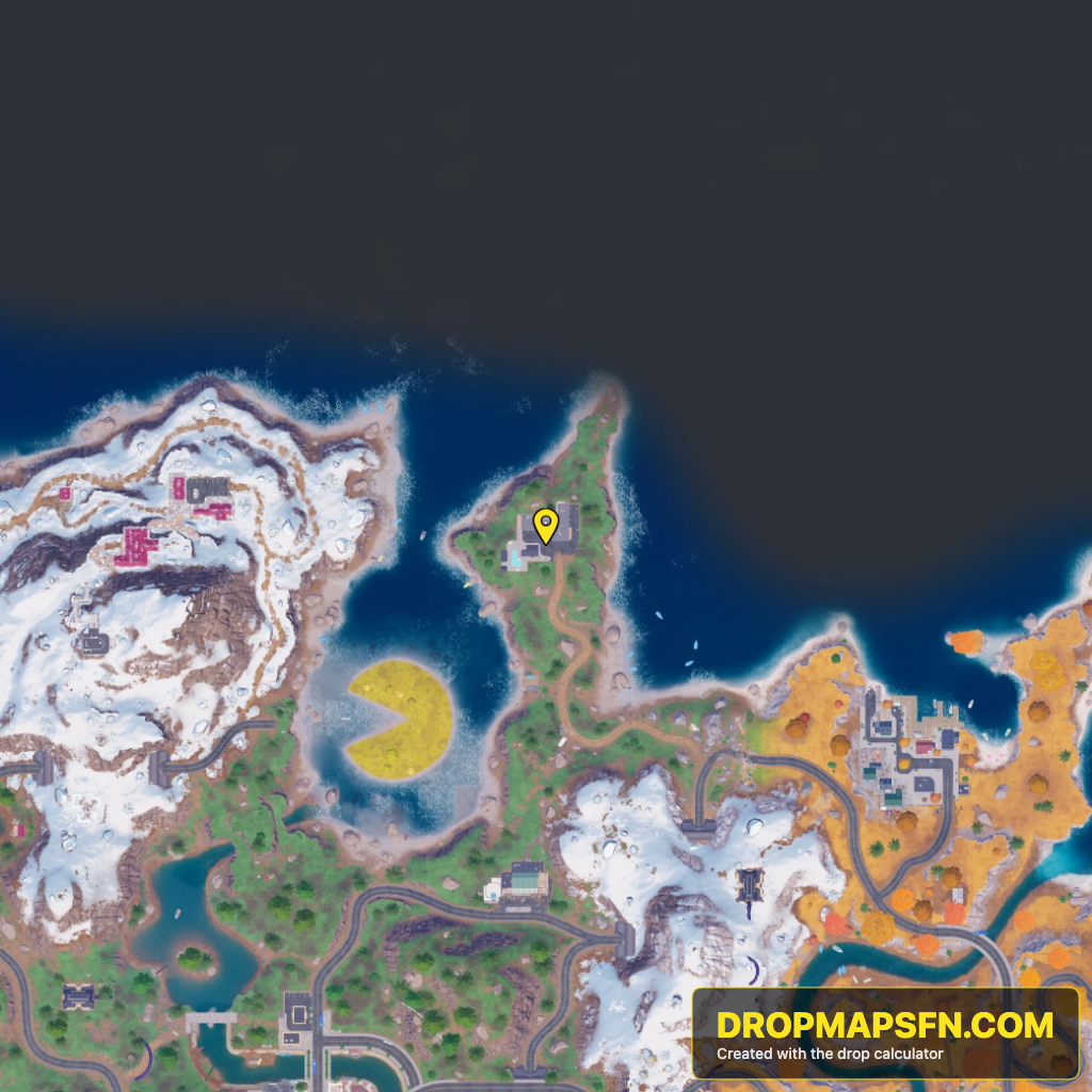 The Sleazy Snooze 2 Fortnite Chapter 7 Season 4 landing spot map