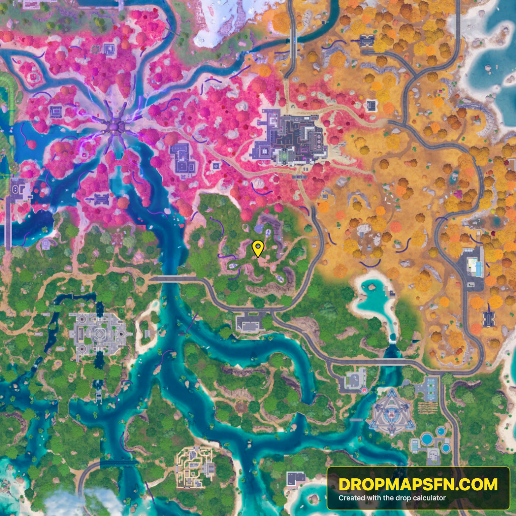 Collider Corridor Alpha 2 Fortnite Chapter 7 Season 4 landing spot map