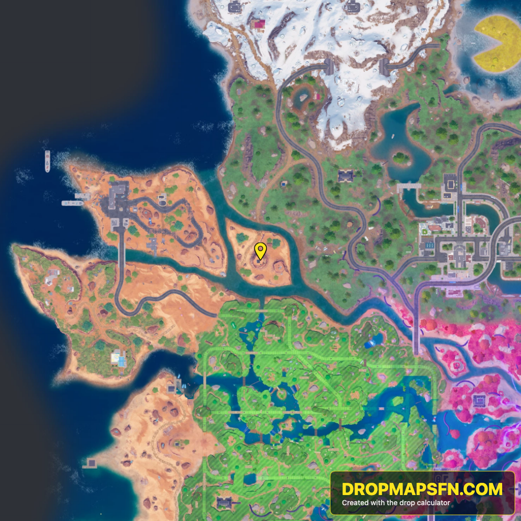 Collider Corridor X 1 Fortnite Chapter 7 Season 4 landing spot map