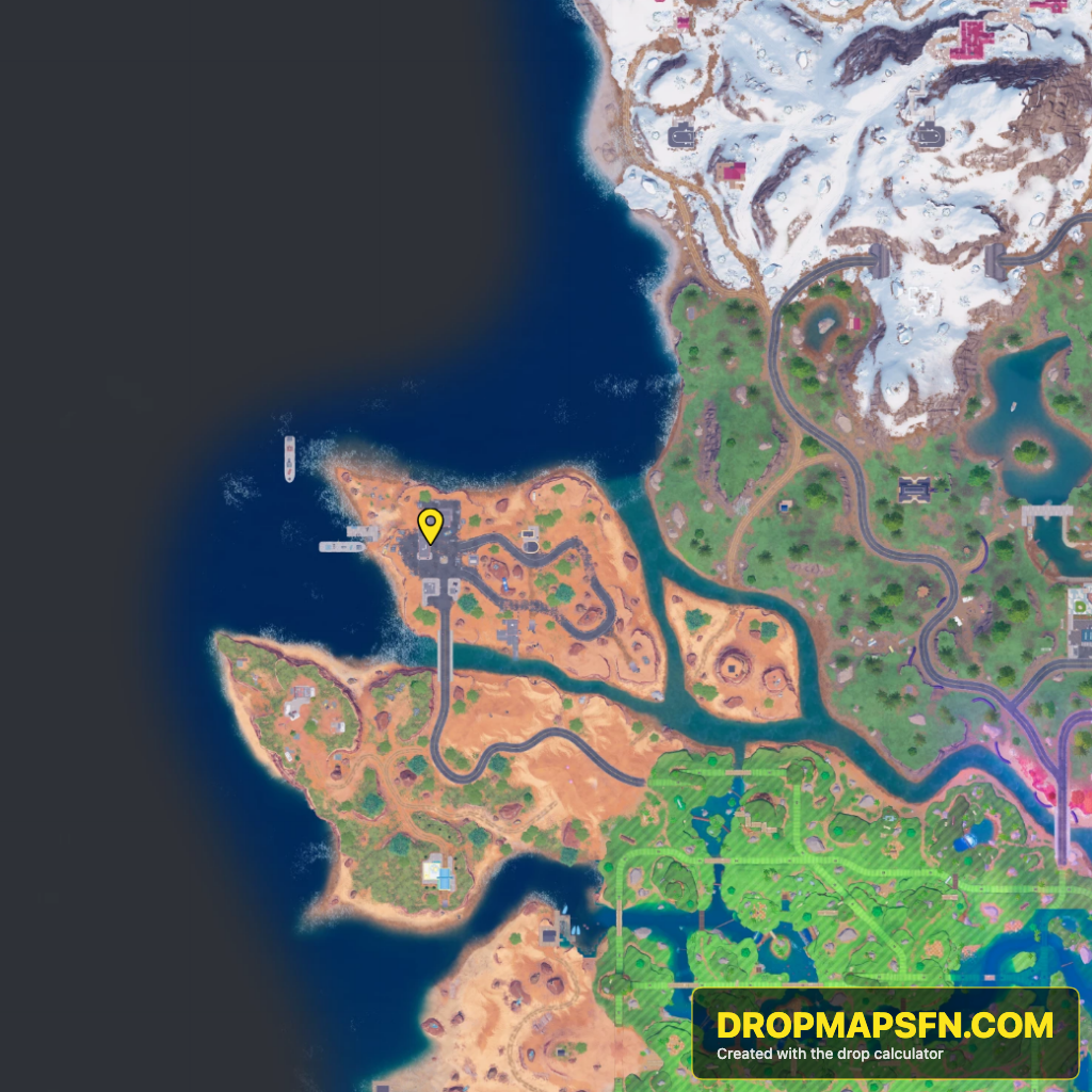 Chopped Shop 2 Fortnite Chapter 7 Season 4 landing spot map