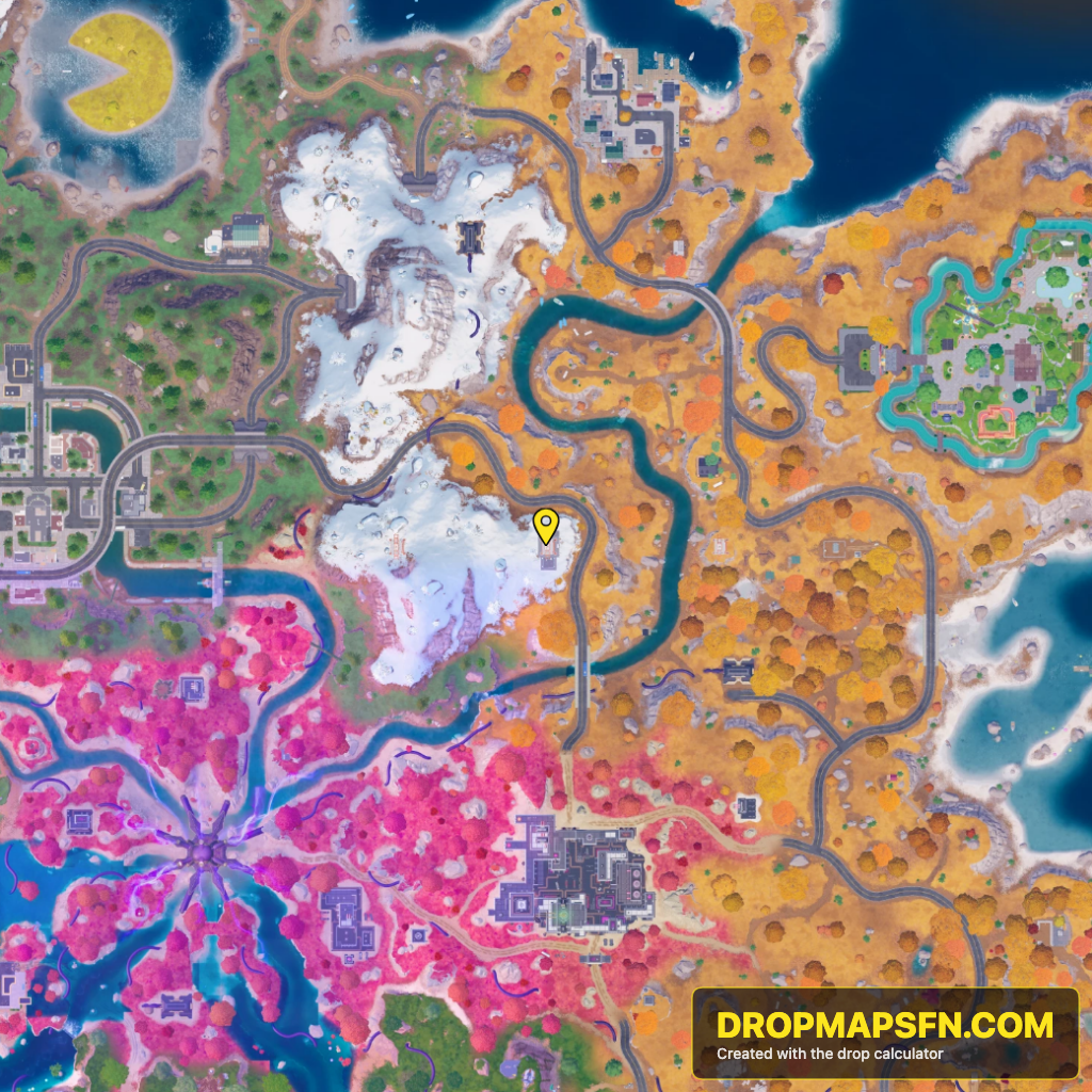 Collider Corridor Gamma 5 Fortnite Chapter 7 Season 4 landing spot map