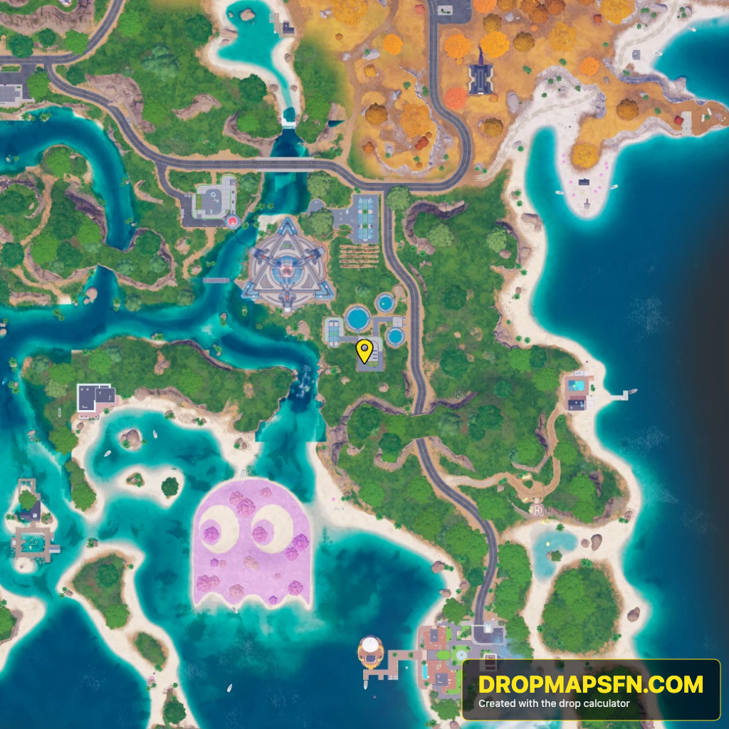 Shaken Sanctuary 2 Fortnite Chapter 7 Season 4 landing spot map
