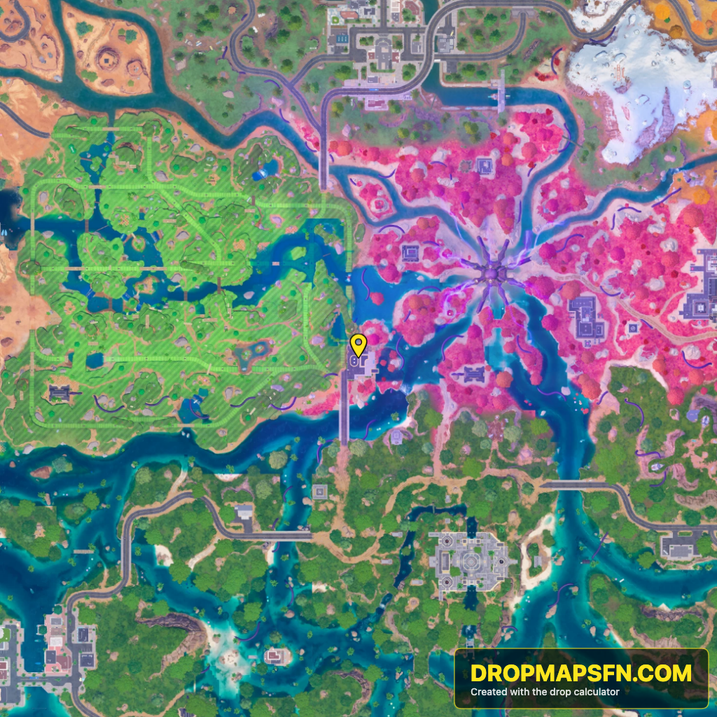 The Zero Point 2 Fortnite Chapter 7 Season 4 landing spot map