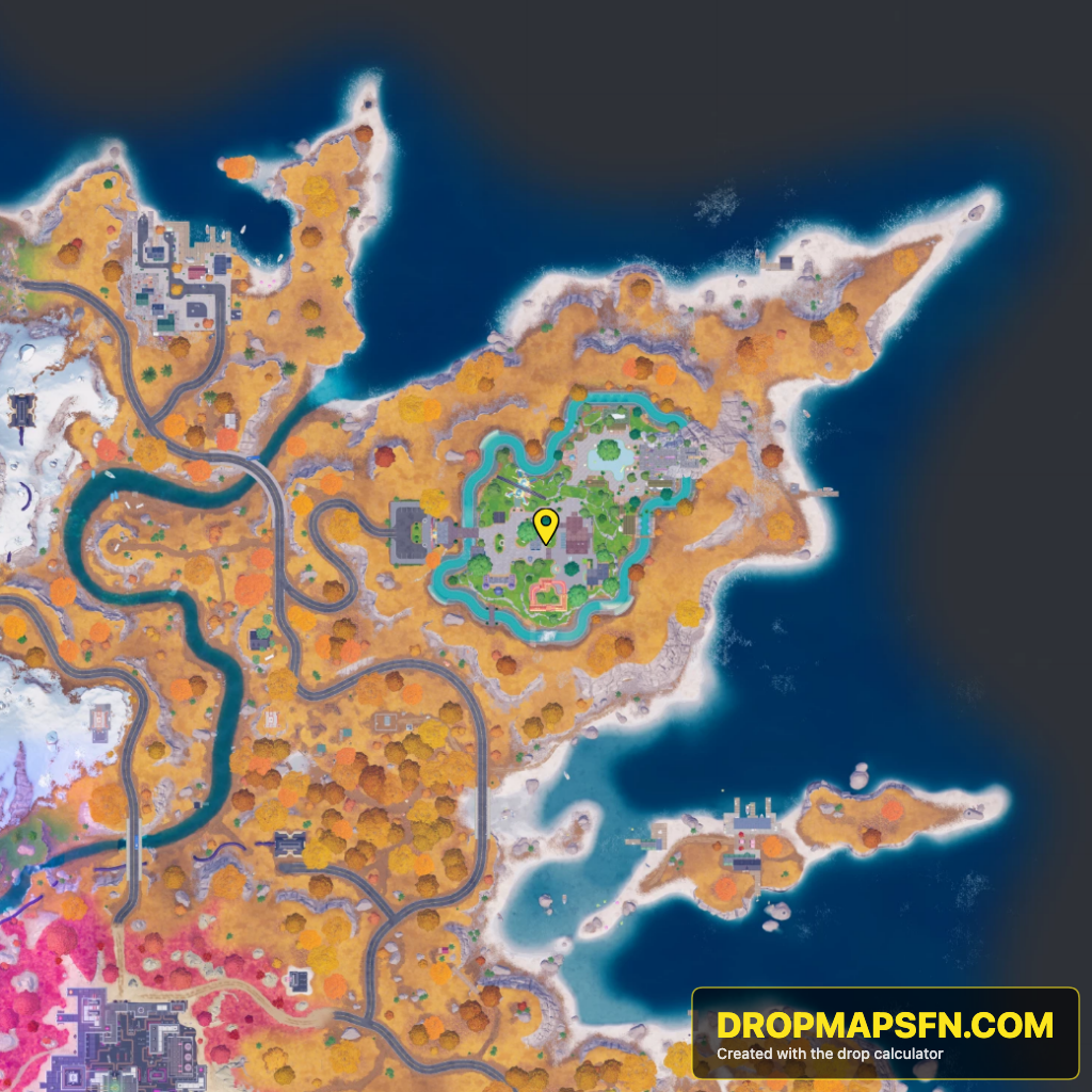 WonkeeLand 1 Fortnite Chapter 7 Season 4 landing spot map