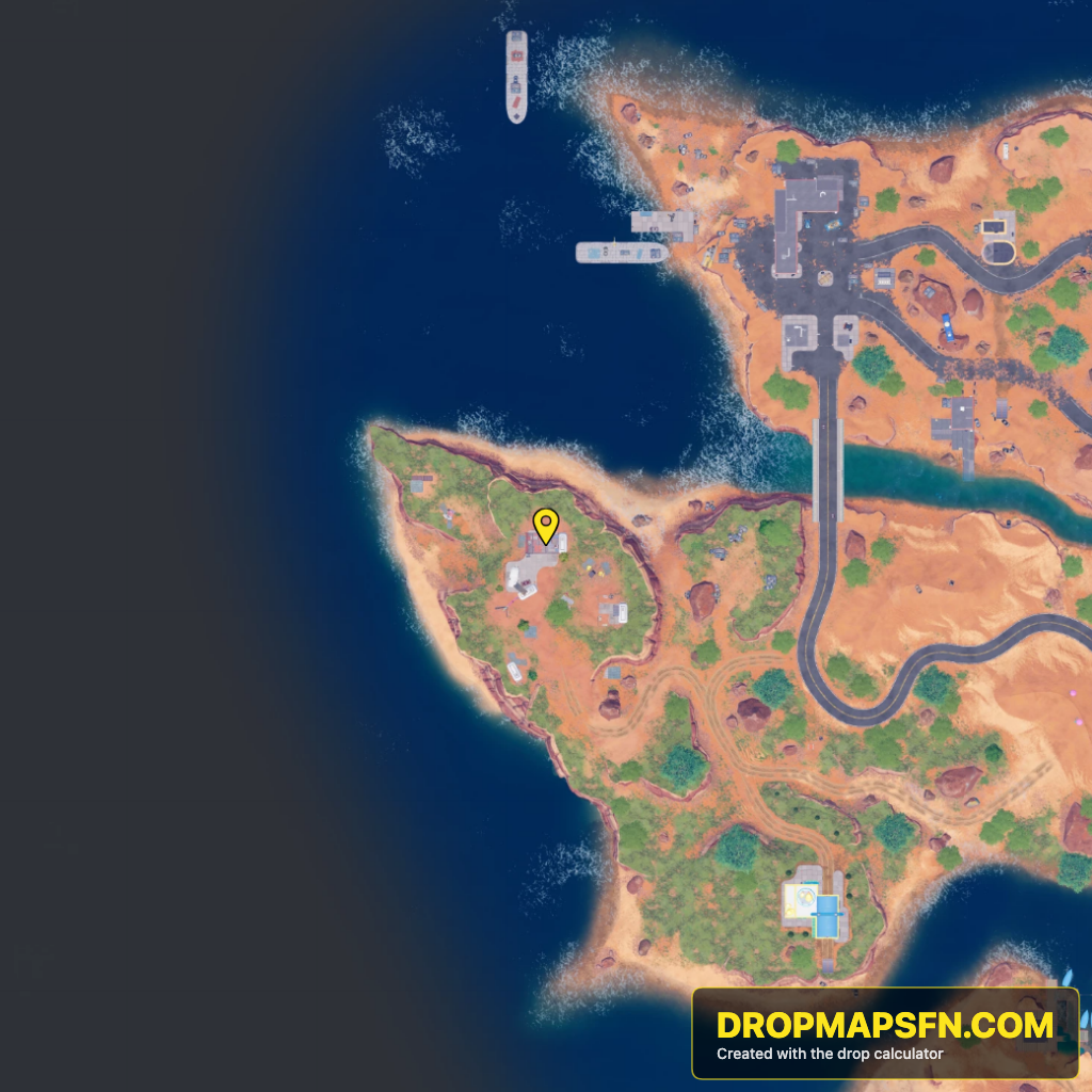 Artsy RVs 2 Fortnite Chapter 7 Season 4 landing spot map