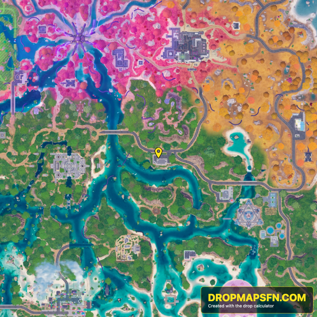Collider Corridor Alpha 3 Fortnite Chapter 7 Season 4 landing spot map