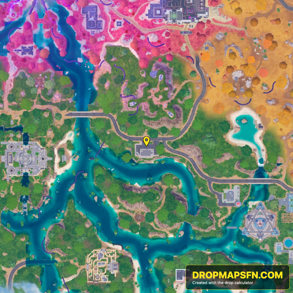 Collider Corridor Alpha 4 Fortnite Chapter 7 Season 4 landing spot map