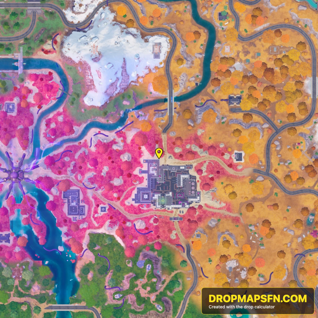 Frosted Flats 2 Fortnite Chapter 7 Season 4 landing spot map