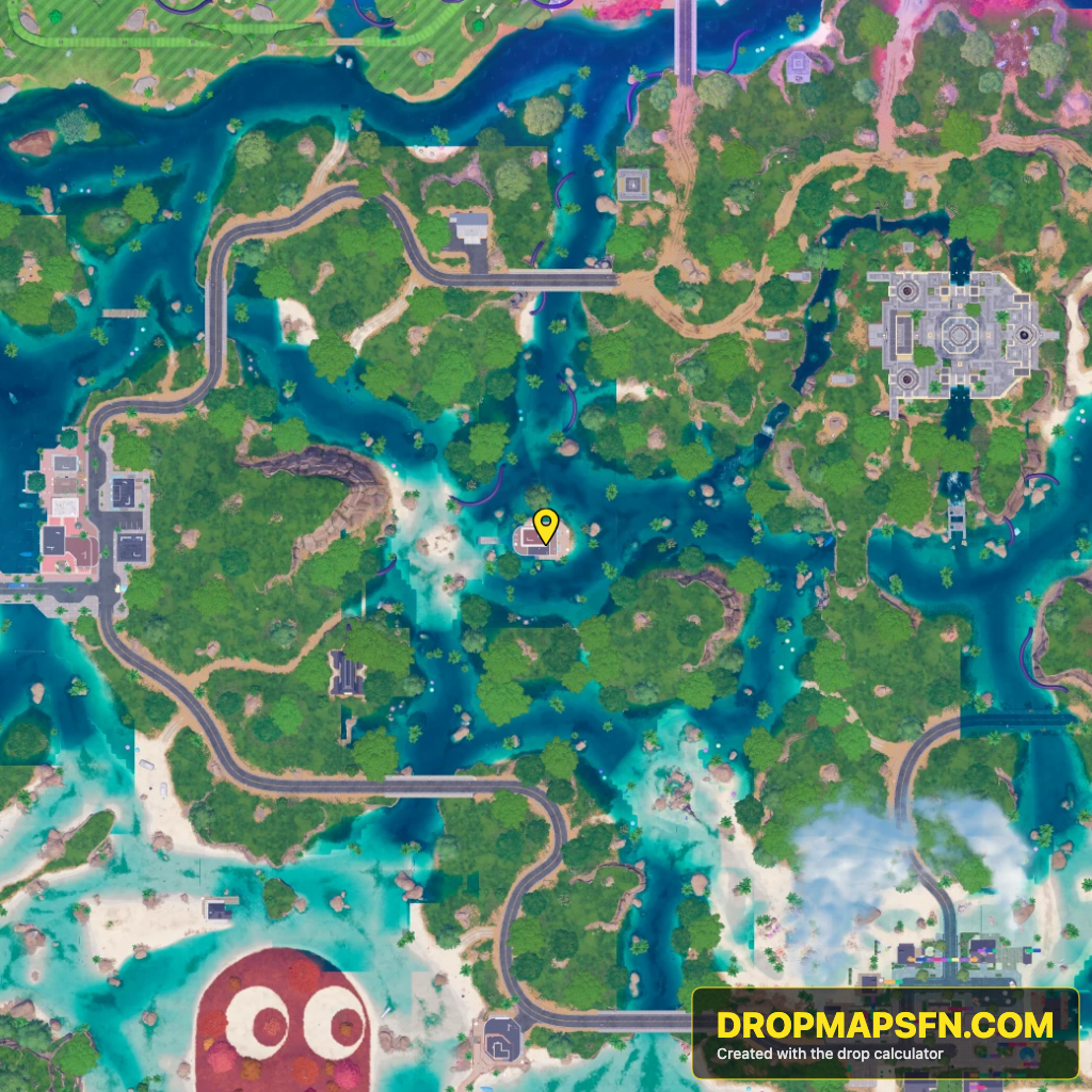 Collider Corridor Theta 2 Fortnite Chapter 7 Season 4 landing spot map