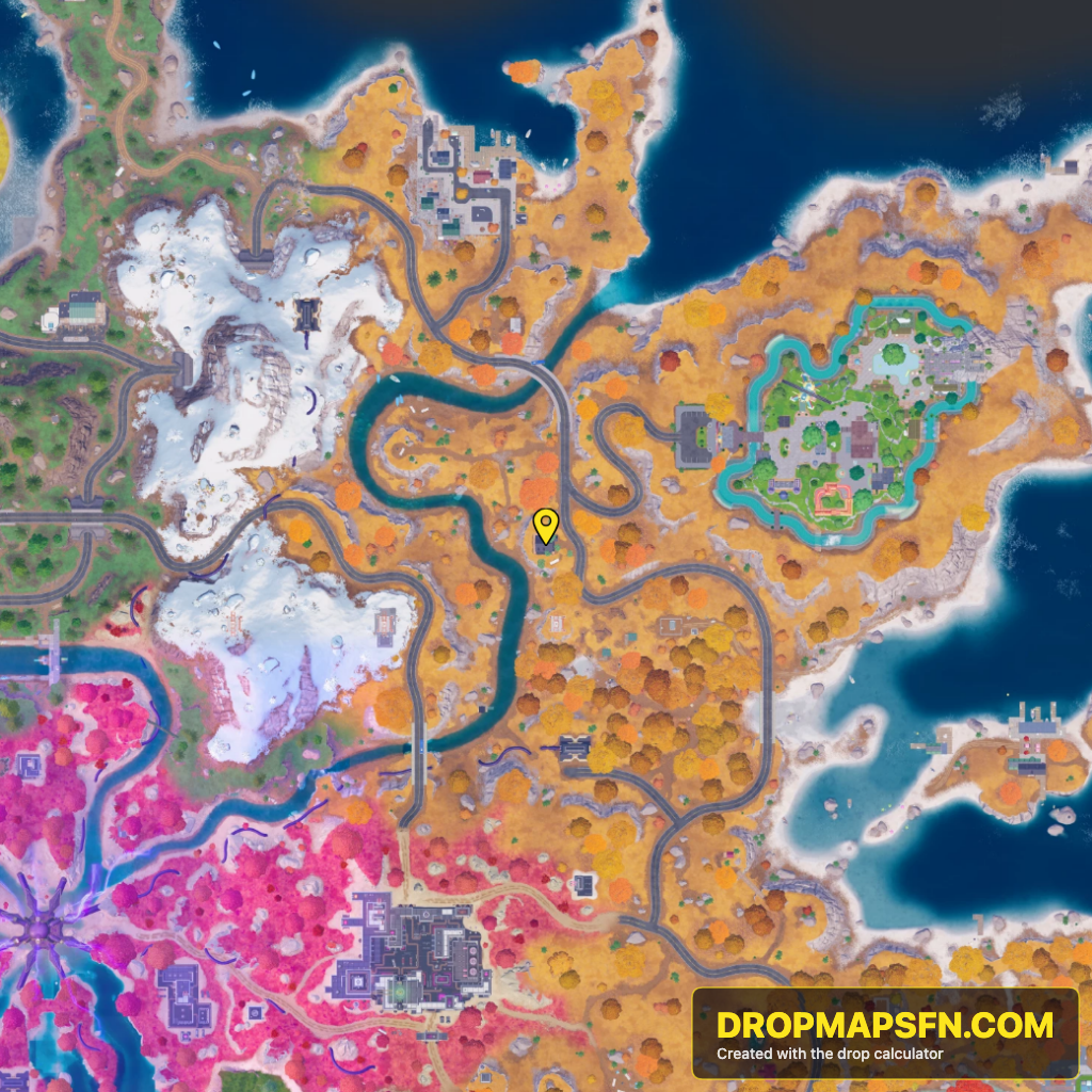 Collider Corridor Gamma 2 Fortnite Chapter 7 Season 4 landing spot map