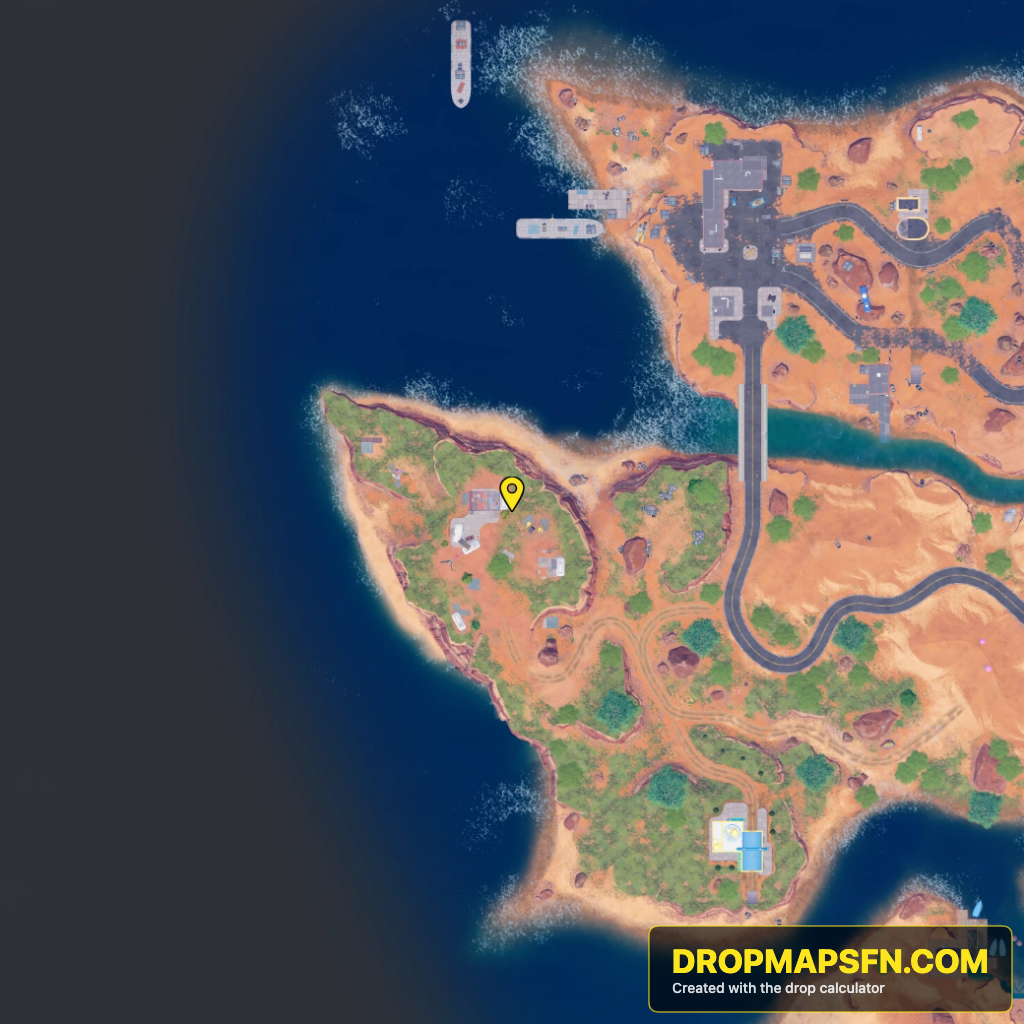 Artsy RVs 3 Fortnite Chapter 7 Season 4 landing spot map