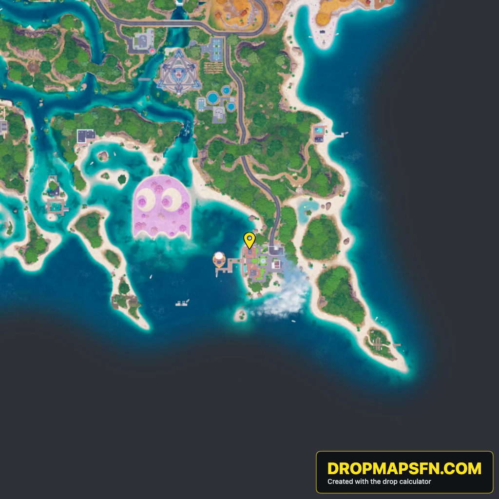 Cluster Coast 2 Fortnite Chapter 7 Season 4 landing spot map