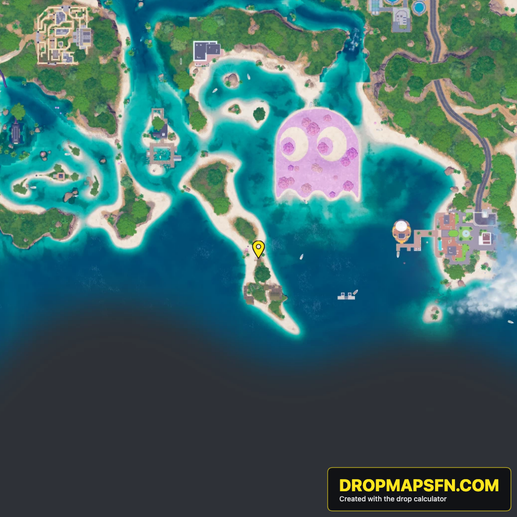 Crashout Estates 1 Fortnite Chapter 7 Season 4 landing spot map