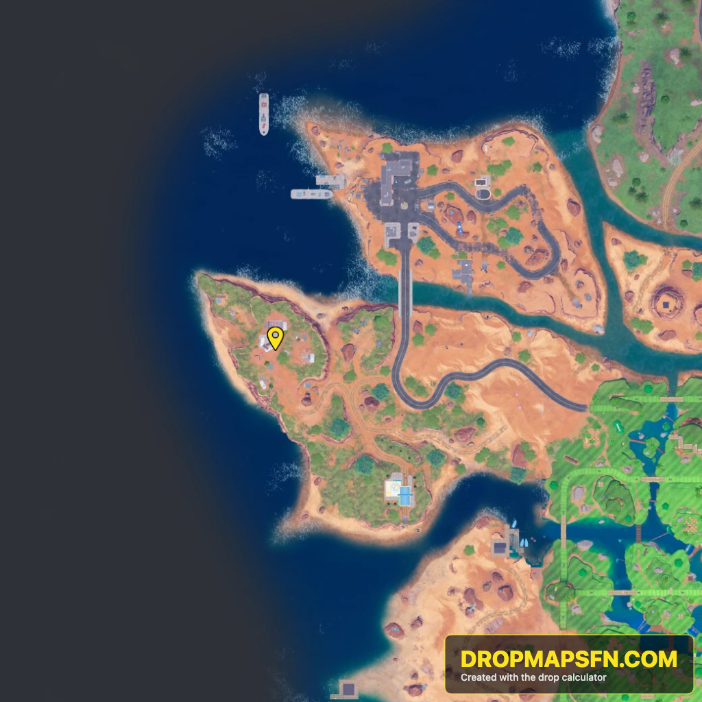 Artsy RVs 4 Fortnite Chapter 7 Season 4 landing spot map