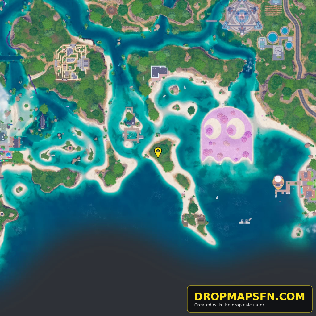 Wettest-Bones Research Facility 4 Fortnite Chapter 7 Season 4 landing spot map