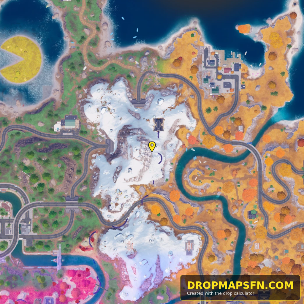 Collider Corridor Beta 1 Fortnite Chapter 7 Season 4 landing spot map
