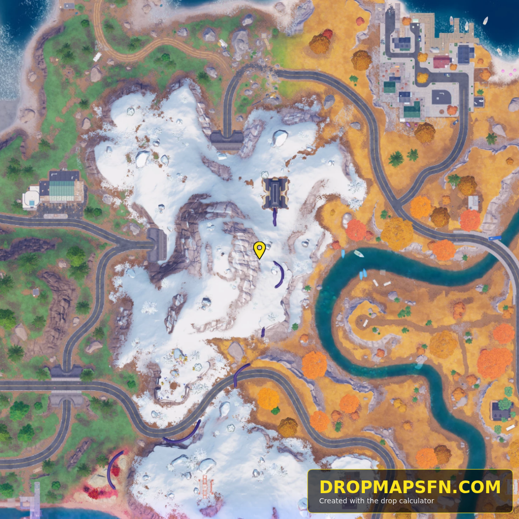 Collider Corridor Beta 1 Fortnite Chapter 7 Season 4 landing spot map
