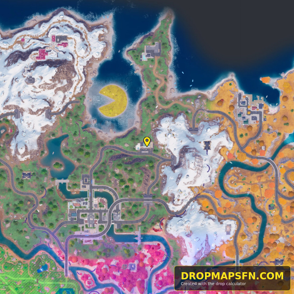 Collider Corridor Beta 3 Fortnite Chapter 7 Season 4 landing spot map