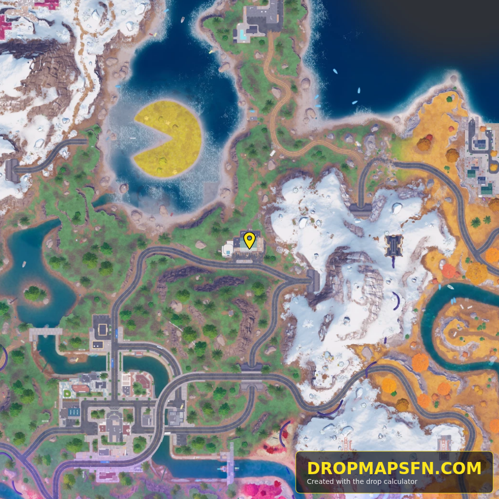 Collider Corridor Beta 3 Fortnite Chapter 7 Season 4 landing spot map