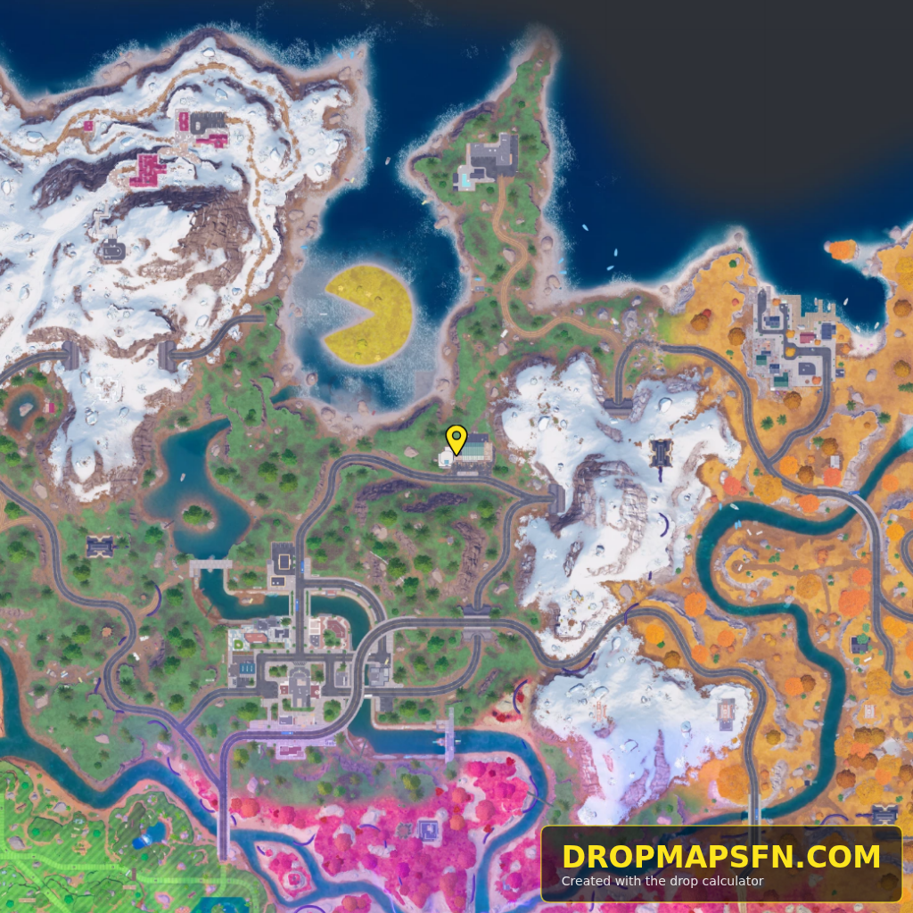 Collider Corridor Beta 5 Fortnite Chapter 7 Season 4 landing spot map