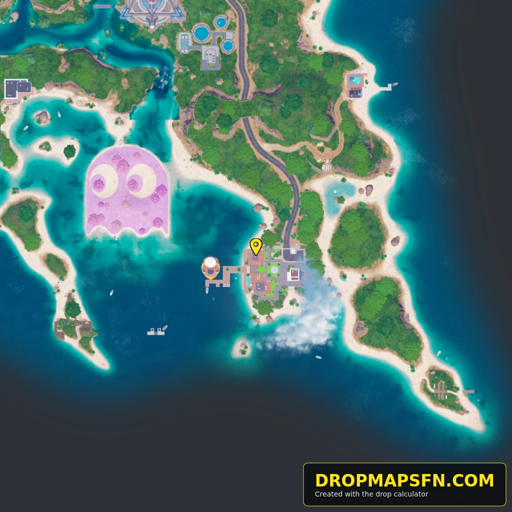 Cluster Coast 3 Fortnite Chapter 7 Season 4 landing spot map