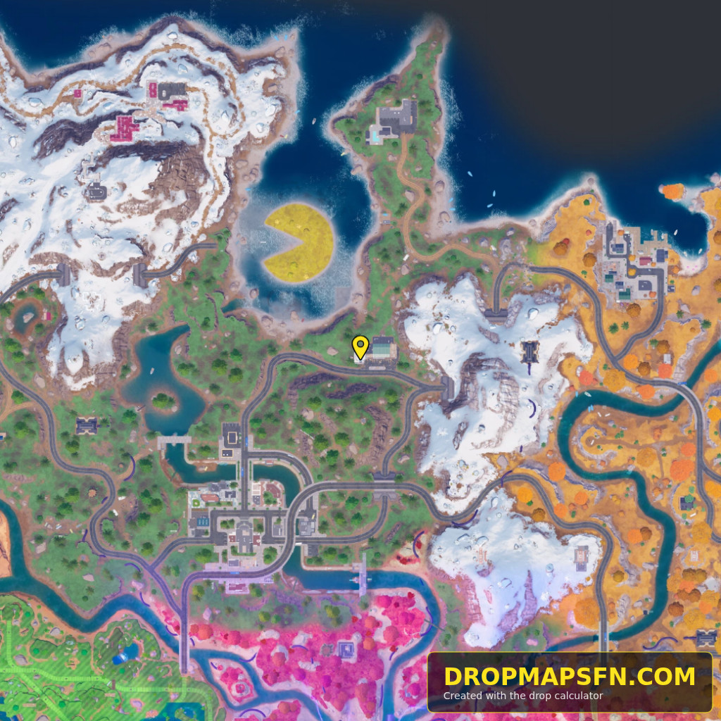 Collider Corridor Beta 8 Fortnite Chapter 7 Season 4 landing spot map
