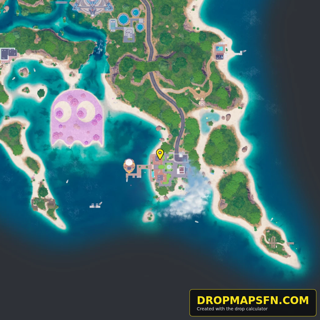 Cluster Coast 6 Fortnite Chapter 7 Season 4 landing spot map