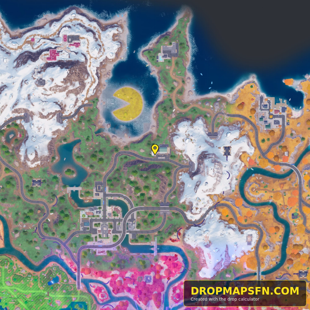 Collider Corridor Beta 12 Fortnite Chapter 7 Season 4 landing spot map