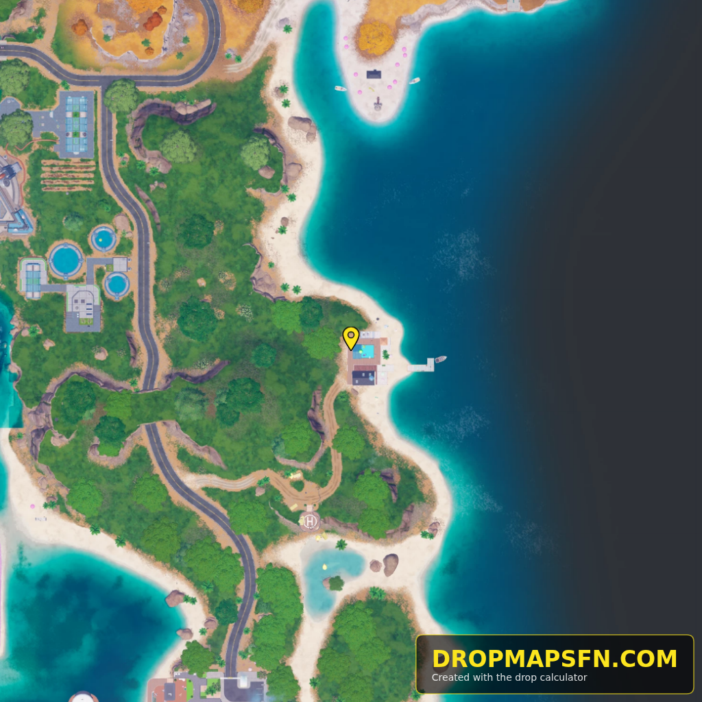 Cluster Coast 7 Fortnite Chapter 7 Season 4 landing spot map