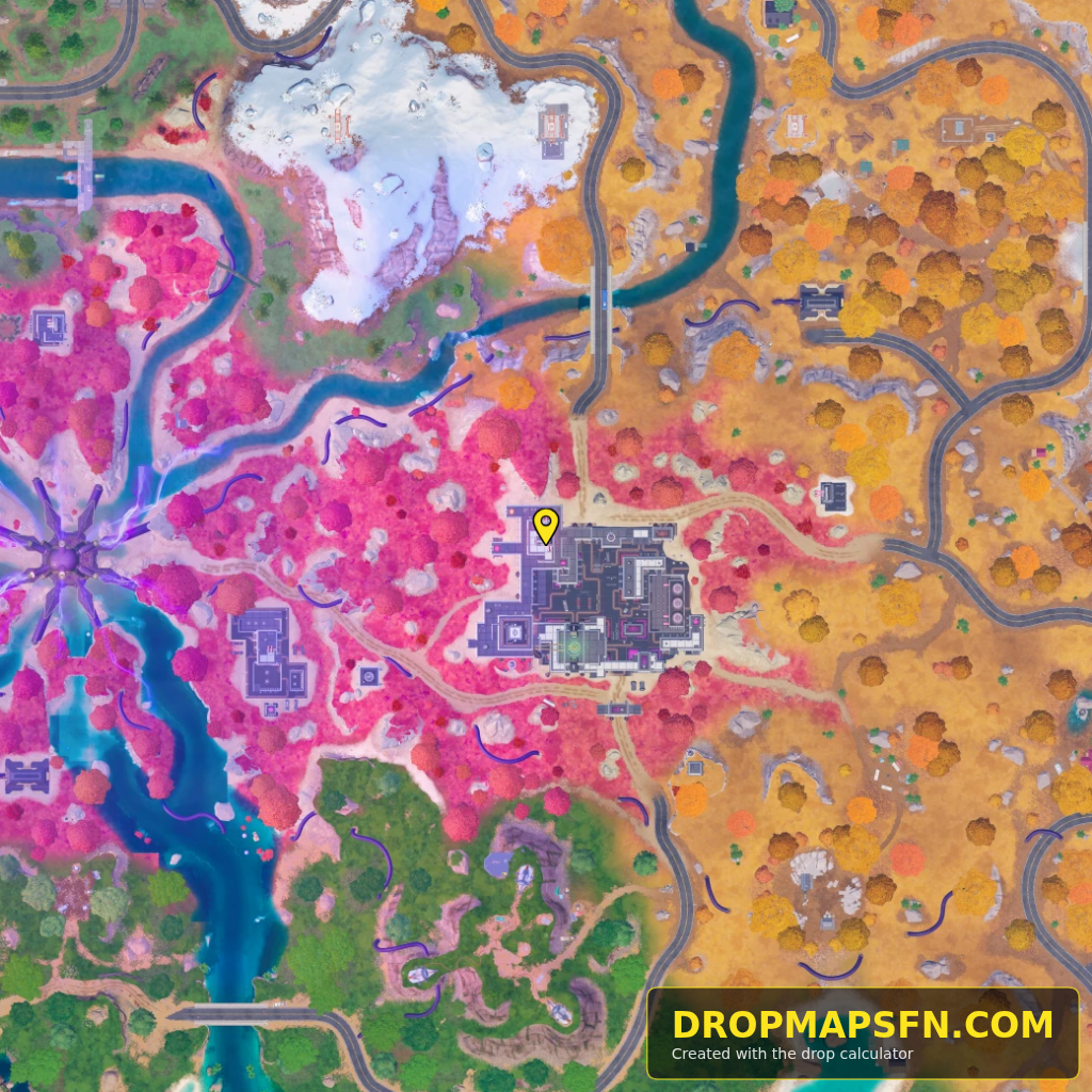 Frosted Flats 4 Fortnite Chapter 7 Season 4 landing spot map