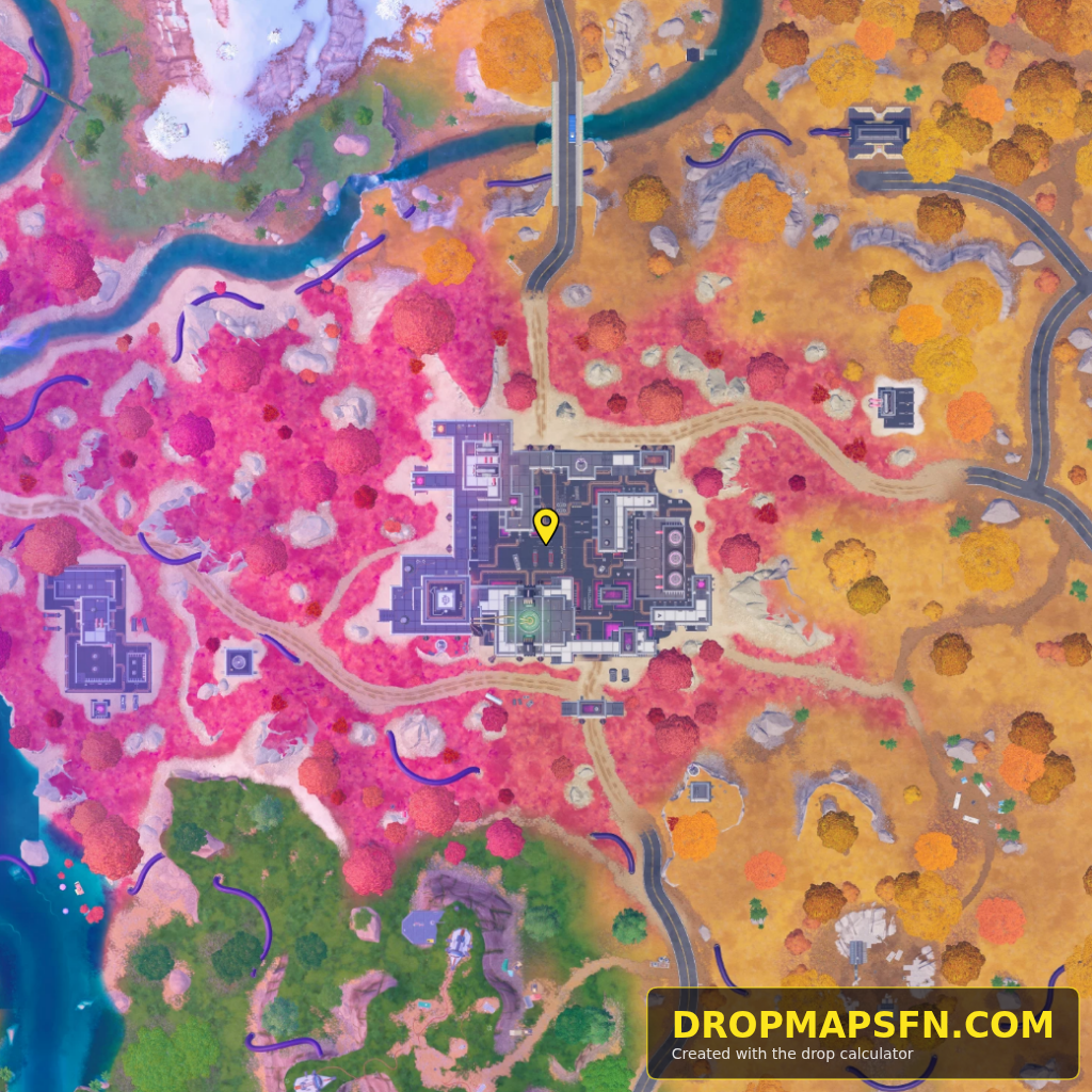 Frosted Flats 6 Fortnite Chapter 7 Season 4 landing spot map