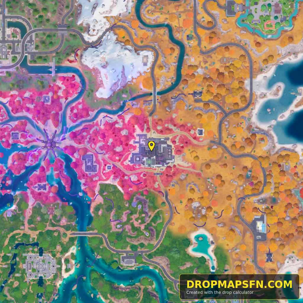 Frosted Flats 6 Fortnite Chapter 7 Season 4 landing spot map