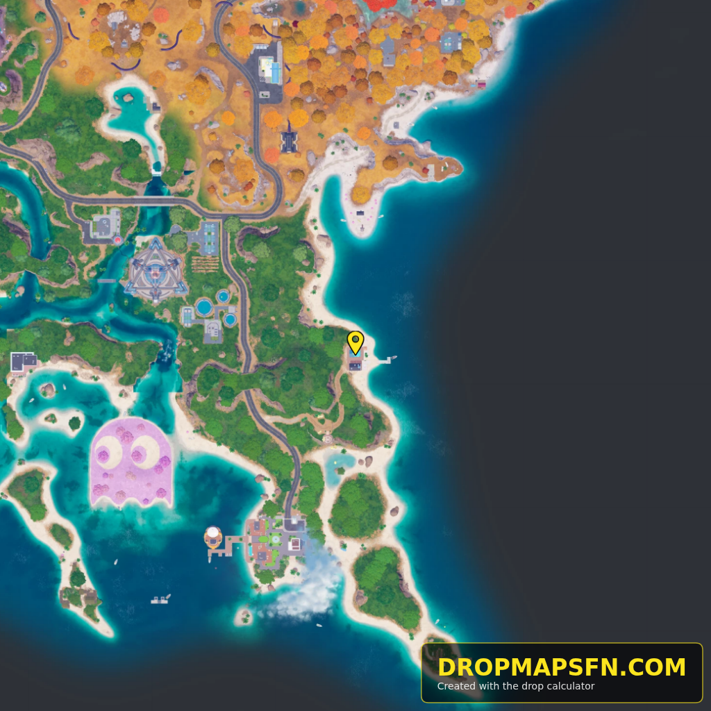 Cluster Coast 8 Fortnite Chapter 7 Season 4 landing spot map