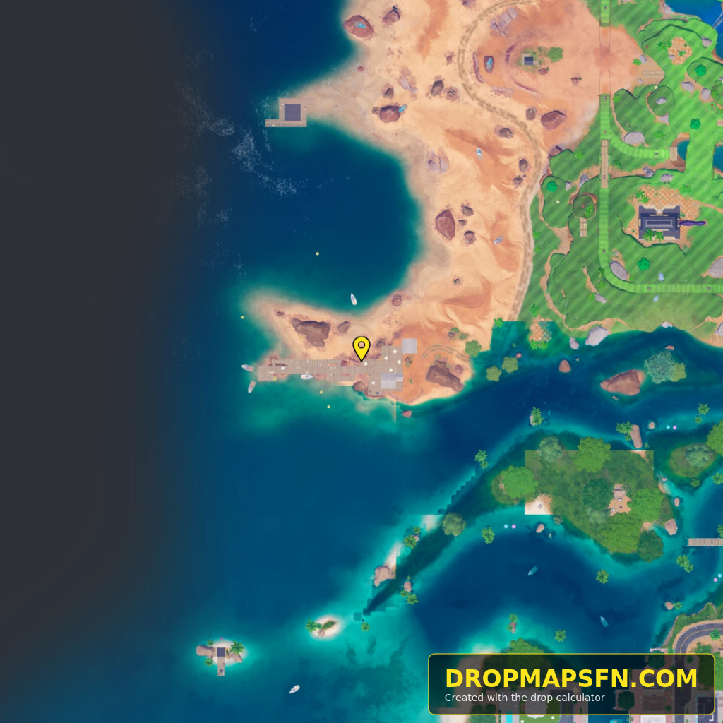 Dine 'n Docks 4 Fortnite Chapter 7 Season 4 landing spot map