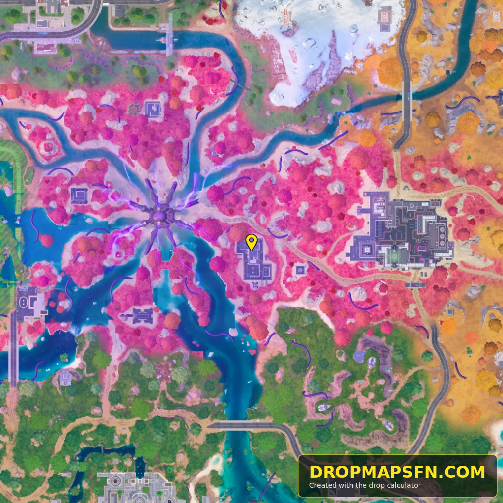 The Zero Point 3 Fortnite Chapter 7 Season 4 landing spot map