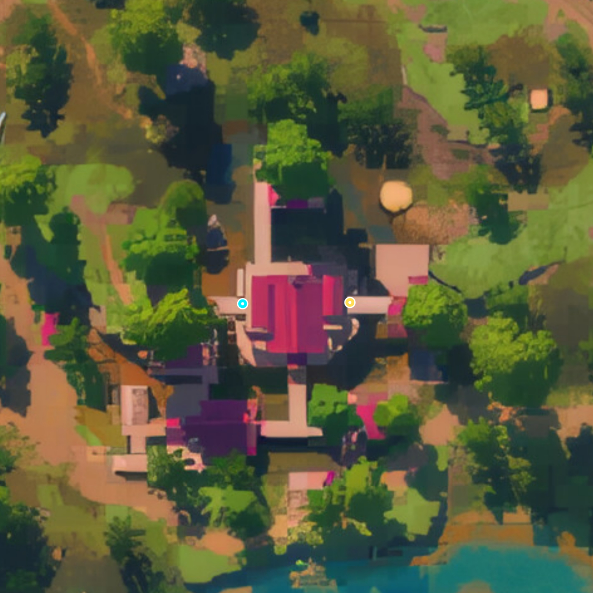 Battlewood Boulevard Main Fortnite Drop Map - DropmapsFN